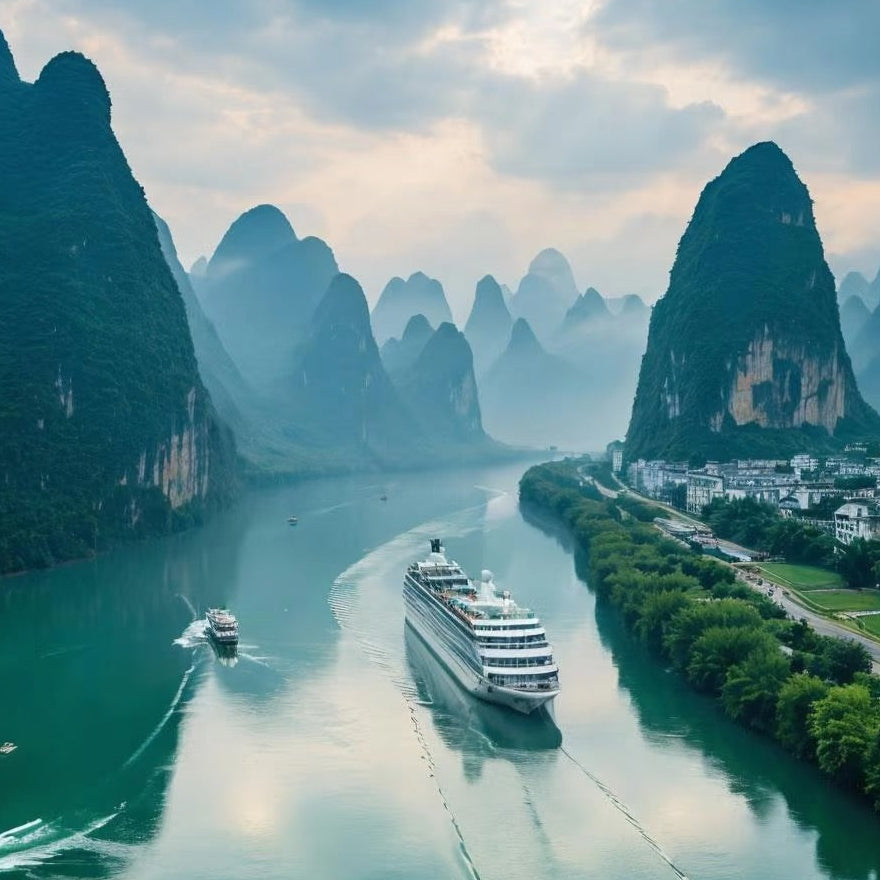 Li River 3/4 Star Cruise from Guilin to Yangshuo|A Day Tour of Guilin's Scenic Landscape