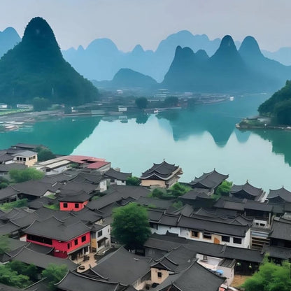 Guilin/Yangshuo Day Tour: Xingping Ancient Town, 20 RMB Viewpoint, Yulong River Bamboo Raft & Xianggong Mountain
